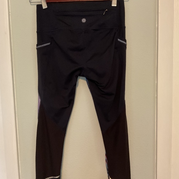 Athleta Mosaic Relay Capri navy  multicolor - Picture 3 of 4